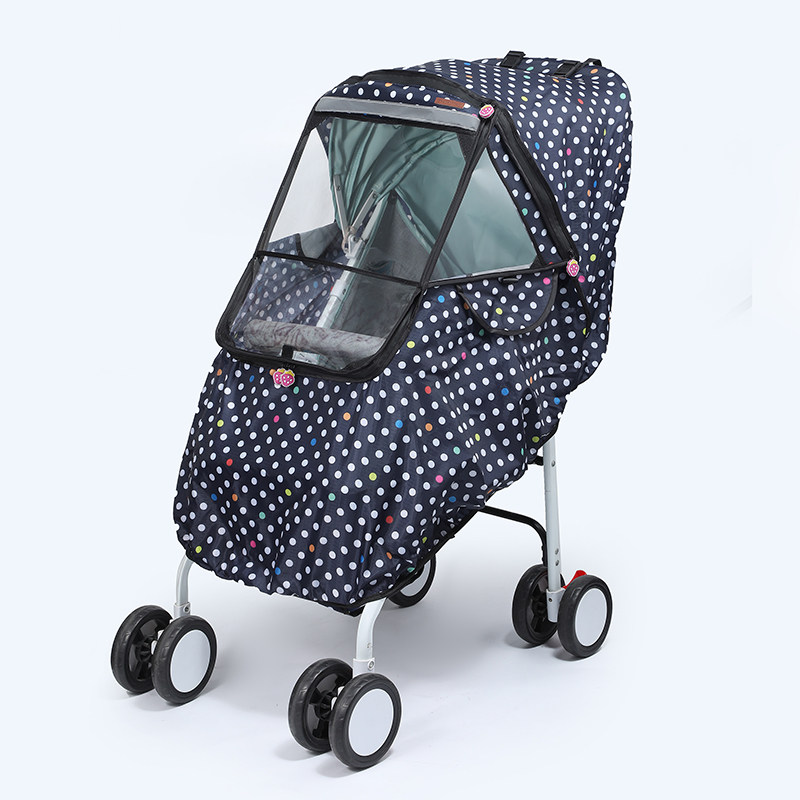 婴儿推车防风雨罩冬季保暖通用性婴儿床雨披防寒加厚