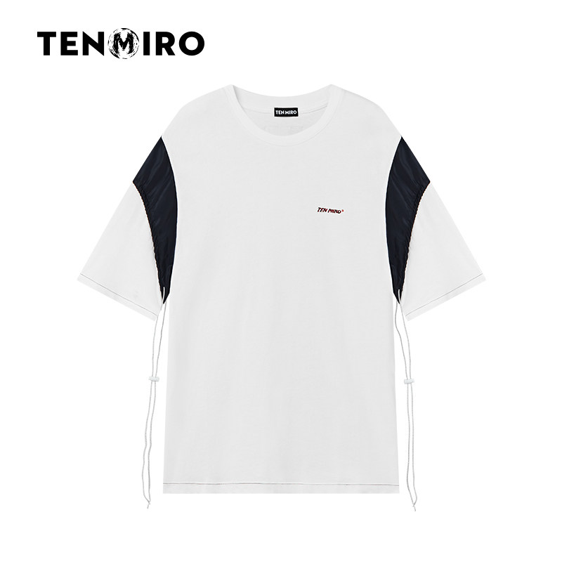 TENMIRO商场同款2022夏季新品宽松女短袖中性风男女同款圆领T恤潮在类目 女装/女士精品, T恤中 - 来自Buy2taobao.com提供专业的淘宝代购服务