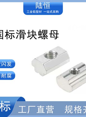 先装型滑块螺母 国标工业铝型材方形螺母块 碳钢材质 T型螺母