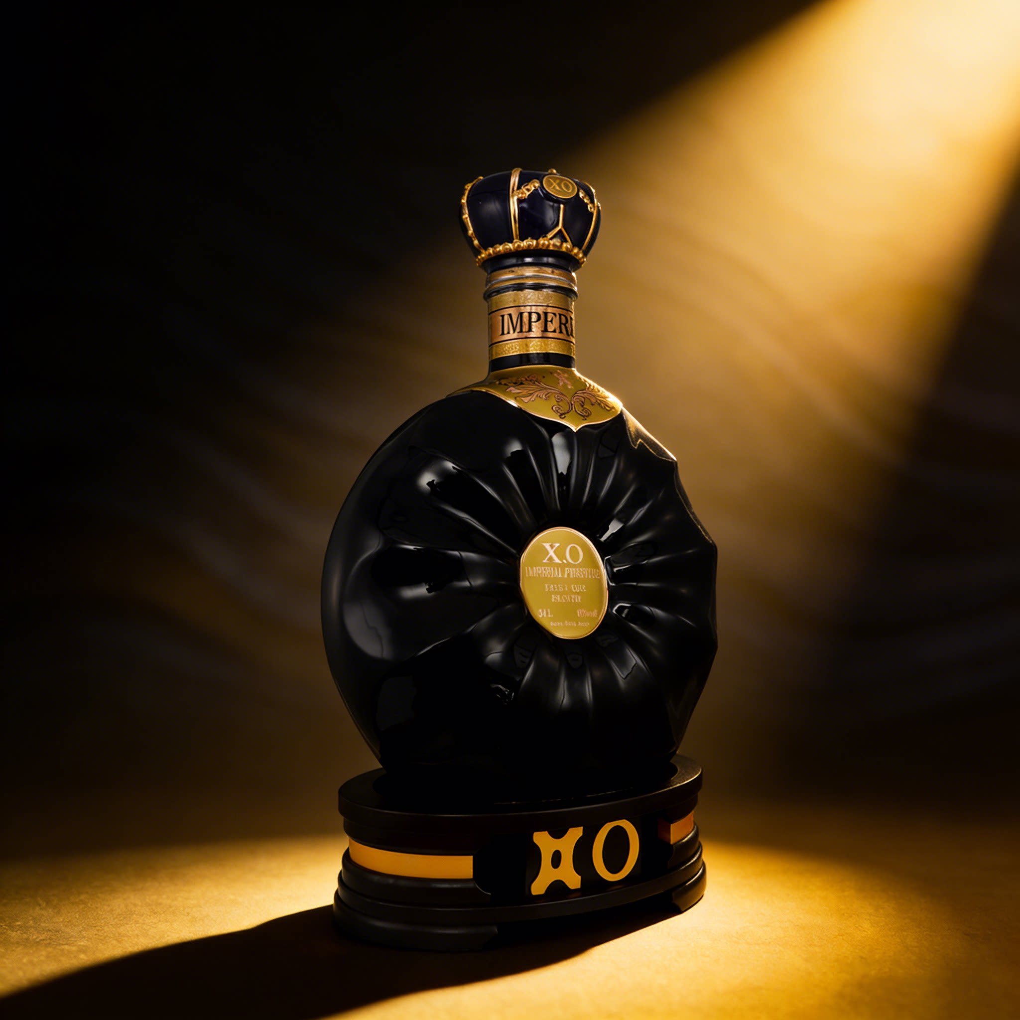 超大容量34L/68斤 陶瓷瓶白兰地XO大瓶洋酒 带酒座