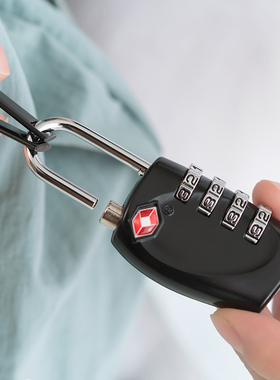 旅行通关tsa海关锁行李箱背包拉链健身房柜子防盗密码锁迷你挂锁