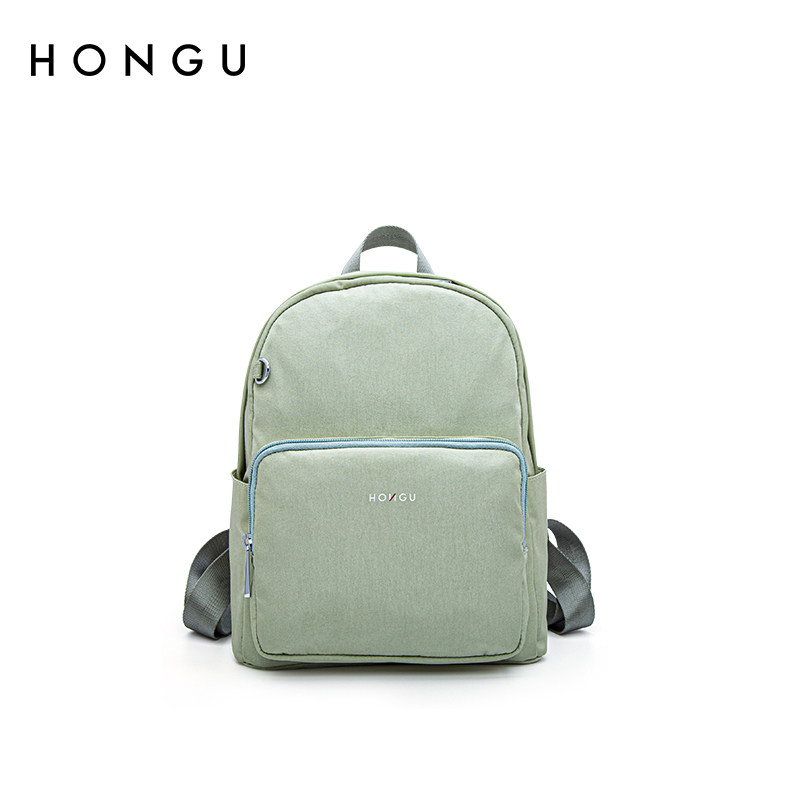 红谷双肩包女士休闲背包2025春夏新款简约百搭双肩包大容量轻便包