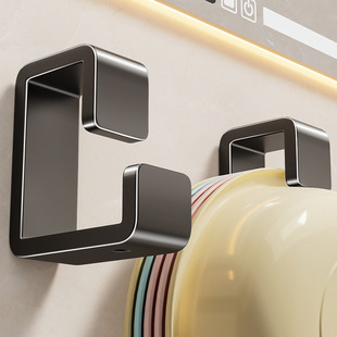 卫生间洗脸盆架子置物架壁挂免打孔脸盆收纳架浴室盆子盆架粘挂钩