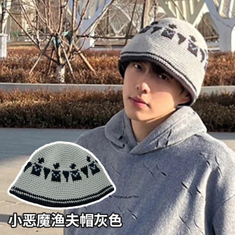 韩国小众设计搞怪恶魔秋冬针织帽