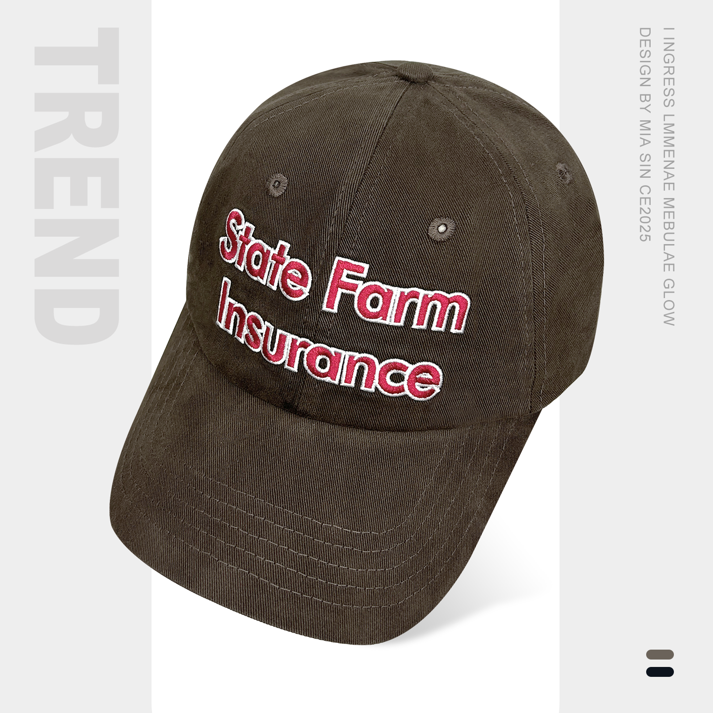 韩国简约刺绣字母纯棉品质棒球帽