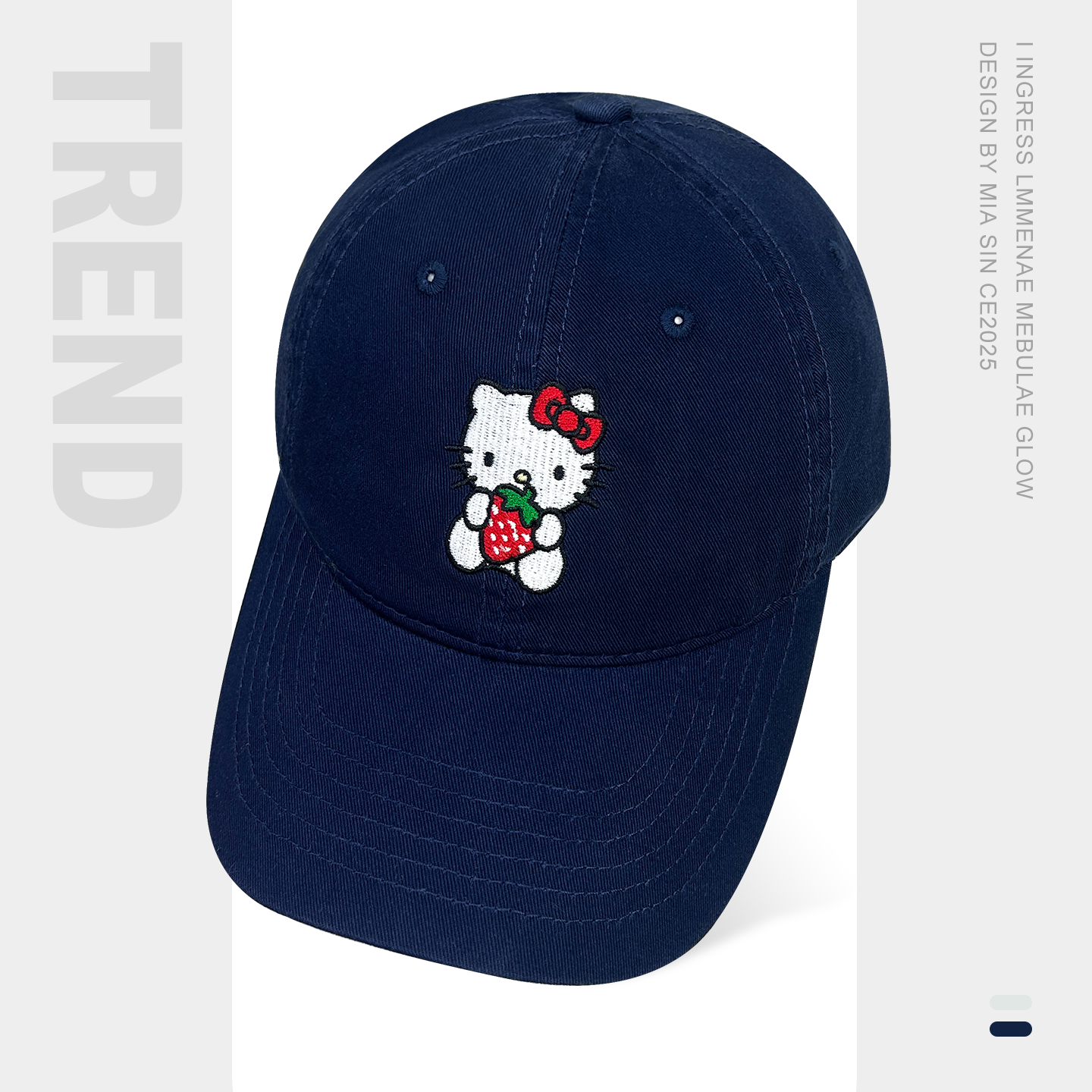 BrandyBM新款草莓kitty猫棒球帽