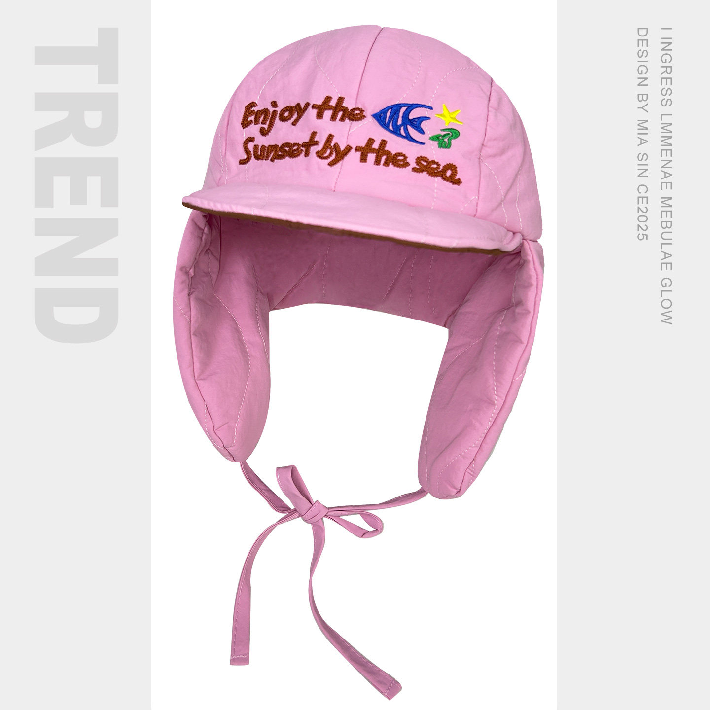 韩国可爱卡通夹棉加厚雷锋帽子女