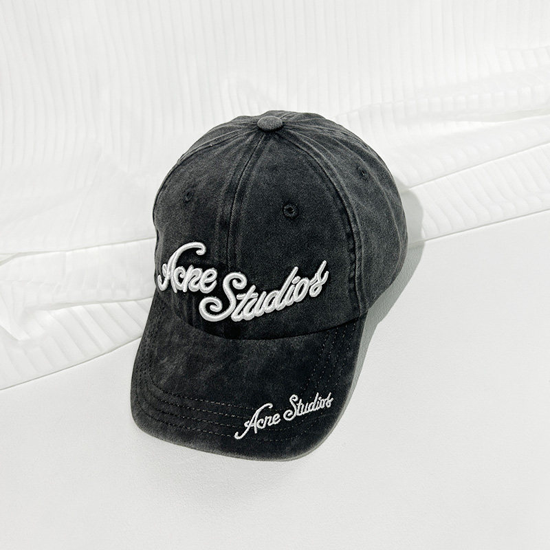 韩国小众重工刺绣字母棒球帽
