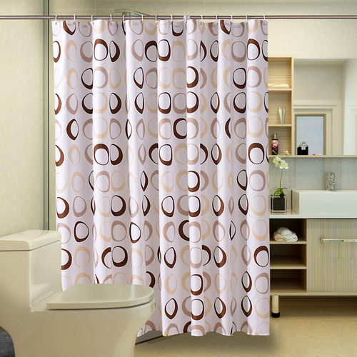 shower curtain浴帘 加厚防水浴帘 Amazon涤纶浴帘防水浴室批发