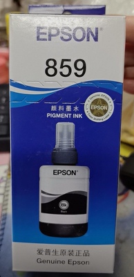 原装爱普生T859  8591 M105 M205 L605 L655 1455黑色墨盒 墨水