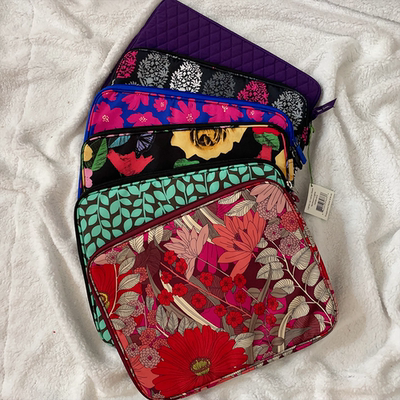 Vera bradley 防水手拿14寸电脑内胆包轻便旅行电脑保护套