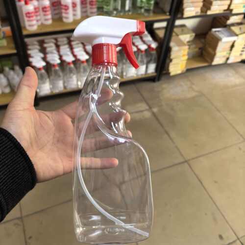 500ml毫升透明喷瓶浇花消毒液塑料分装喷雾瓶清洁消毒液瓶喷壶