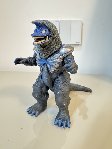 万代正版 怪兽软胶 艾克斯奥特曼X  格古火焰哥尔赞DX人偶 17cm