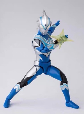 万代模型 魂限定 SHF 风马奥特曼 泰迦三人小队 可动手办