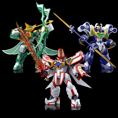 GSC MODEROID  魔动王 超级光能使者 风暴 波涛 拼装模型玩具礼物