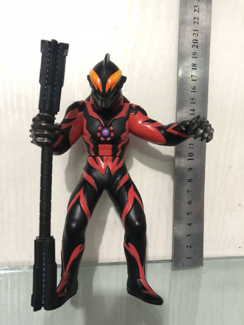 万代模型 奥特曼怪兽软胶 超银河传说 贝利亚格斗仪带武器 17cm