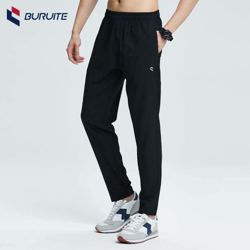 运动裤男款梭织跑步长裤夏季冰丝