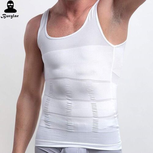 Men's Slimming Body Shapewear Corset Vest Shirt Compression