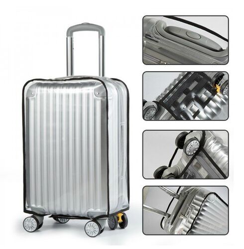 transparent thick suit case cover luggage carrier travel