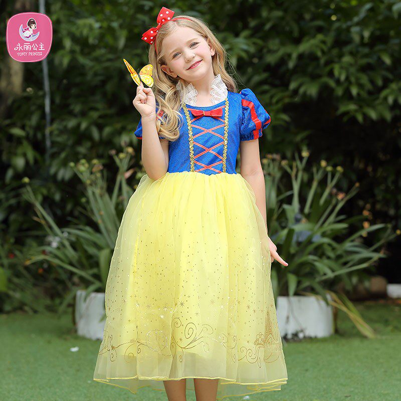 永丽童装圣诞节服装女童白雪公主裙子衣服儿童礼服连衣裙蓬蓬纱裙