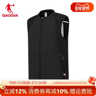 金标P棉|乔丹商场同款跑步加厚马夹男士马甲外套棉服QDBKD3254048