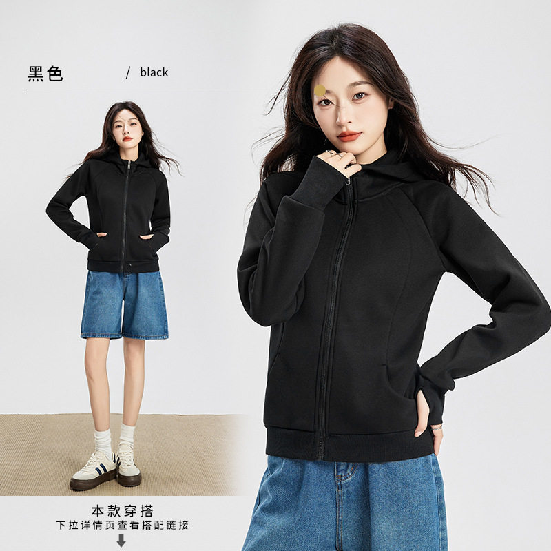 秋冬修身卫衣女奥利绒加厚保暖