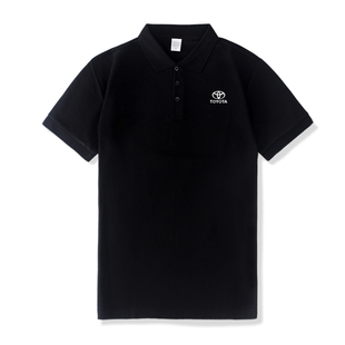 丰田4S店公司工作服短袖 定做印字T恤翻领 polo衫 定制印logo男工装