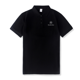 奔驰4S店公司工作服短袖 定做印字T恤翻领 polo衫 定制印logo男工装