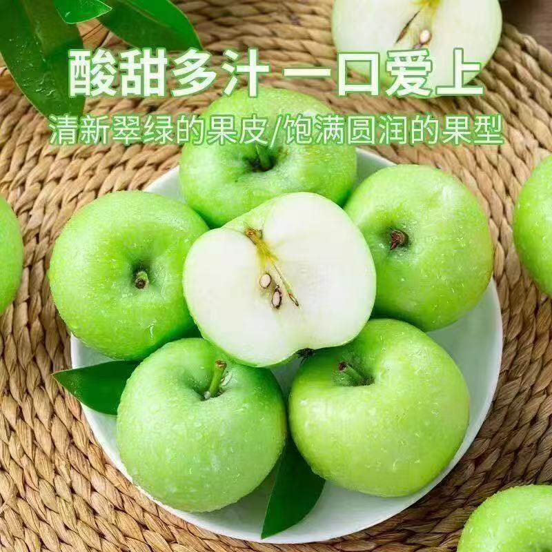 山东沂蒙山新鲜青苹果鲜果孕妇水果现摘现发产地直发