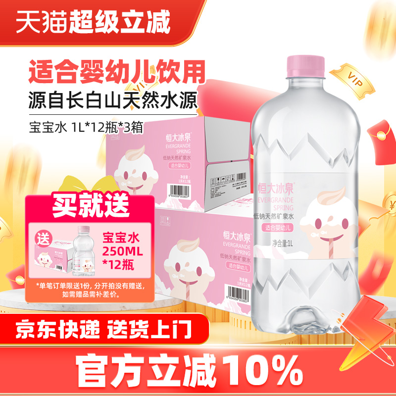 恒大冰泉矿泉水适合婴幼儿长白山