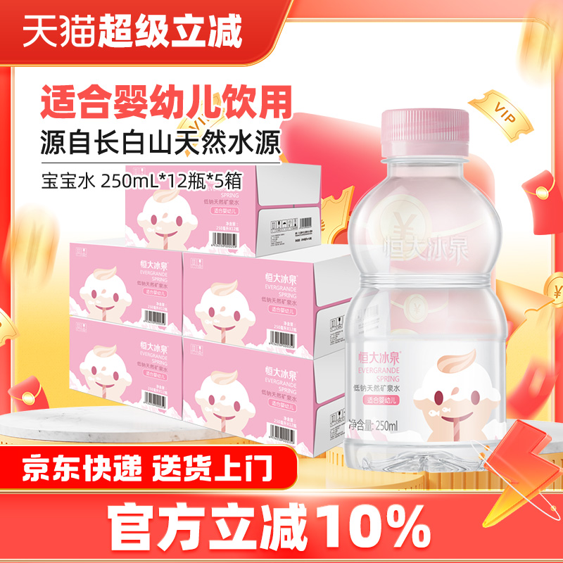 恒大冰泉礦泉水適合嬰幼兒長白山