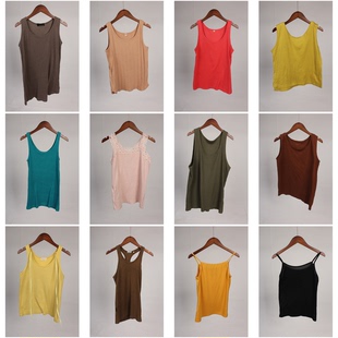 XT527古着vintage日系女装 背心吊带上衣 内搭外穿日常休闲百搭夏季