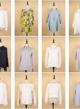 FC230古着vintaeg日系夏季文艺森系甜美风年轻款雪纺衬衫衬衣上衣