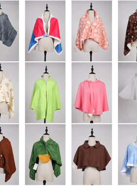 DA203古着vintage日系中古日常休闲百搭秋冬女士披肩斗篷