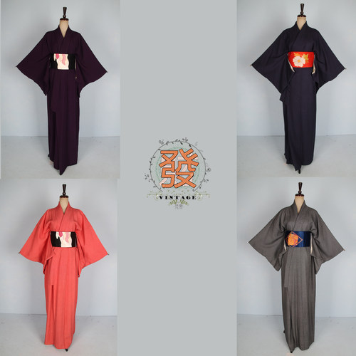 vintage风古着纯色暗纹舞台装