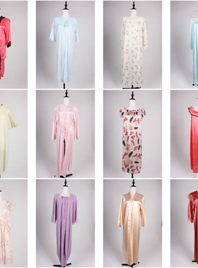 SQ145古着vintage春夏日系甜美风轻熟女装居家内搭中长款睡裙