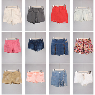 裤 KZ164古着vintage夏季 短款 女装 子 休闲日系百搭热裤