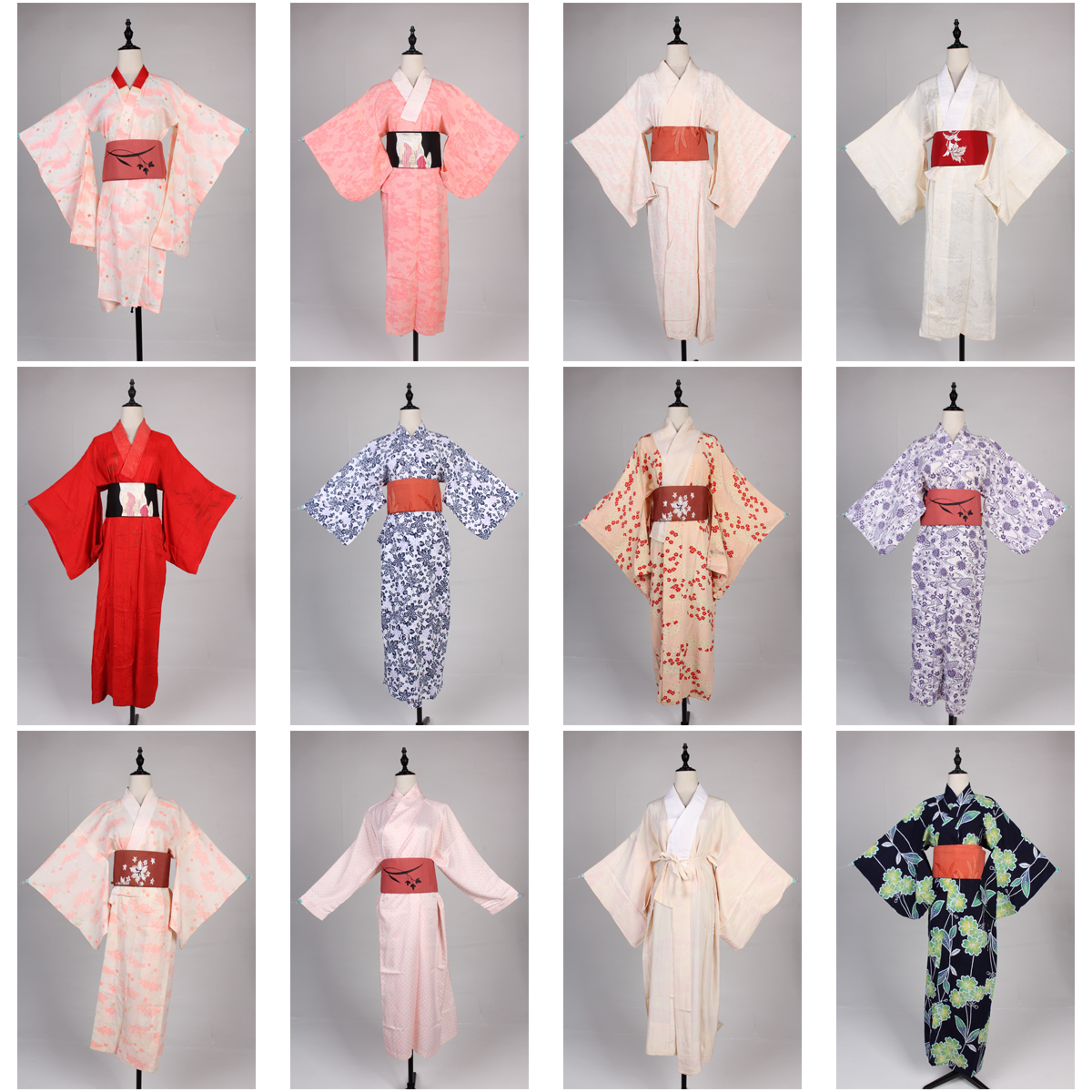 HF61古着vintage日本制传统民族服饰长和服打底襦袢
