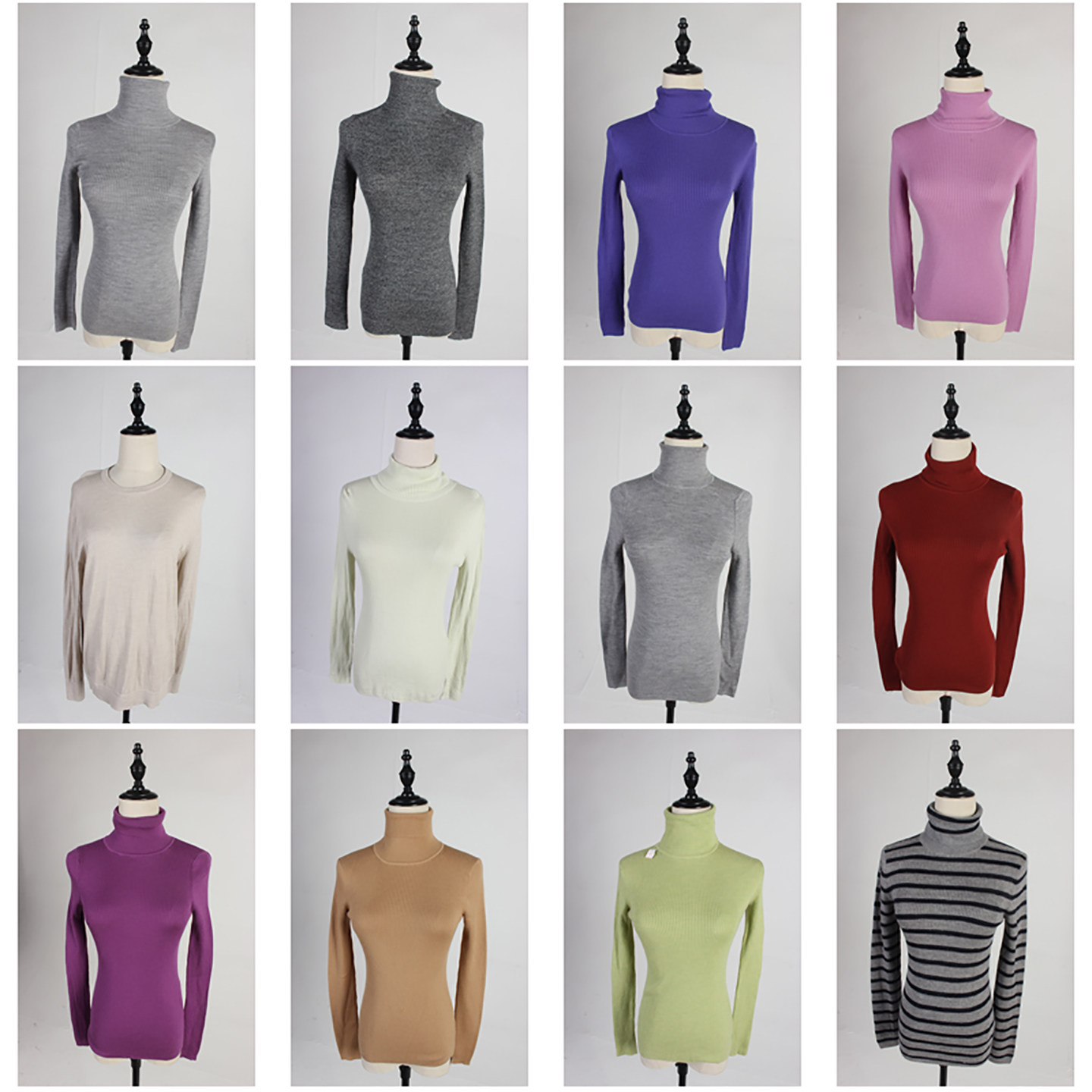 DM98古着vintage日系简约休闲百搭秋冬外穿毛线针织打底衫