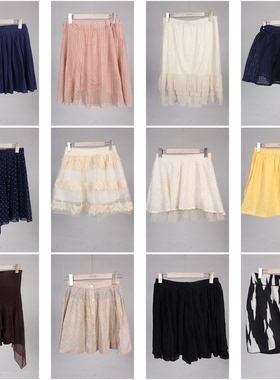 BK209古着vintage日制法式欧美风街头俏皮复古风潮流夏短裙半身裙