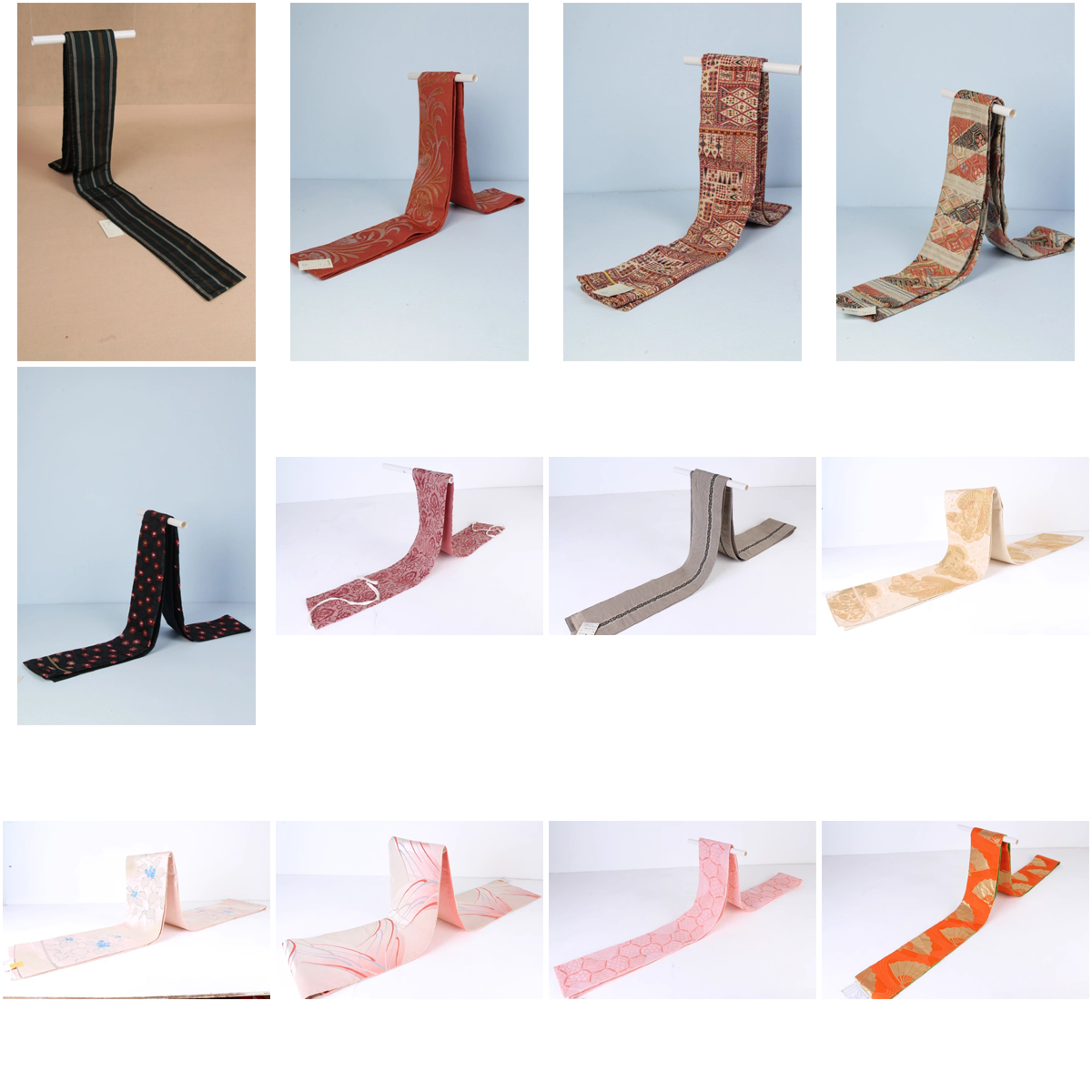 YF2古着vintage日制传统民族花纹日本和服配饰腰封腰带