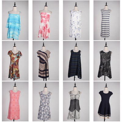 LY618古着vintage日系花色复古女装甜美风春秋季中长吊带连衣裙