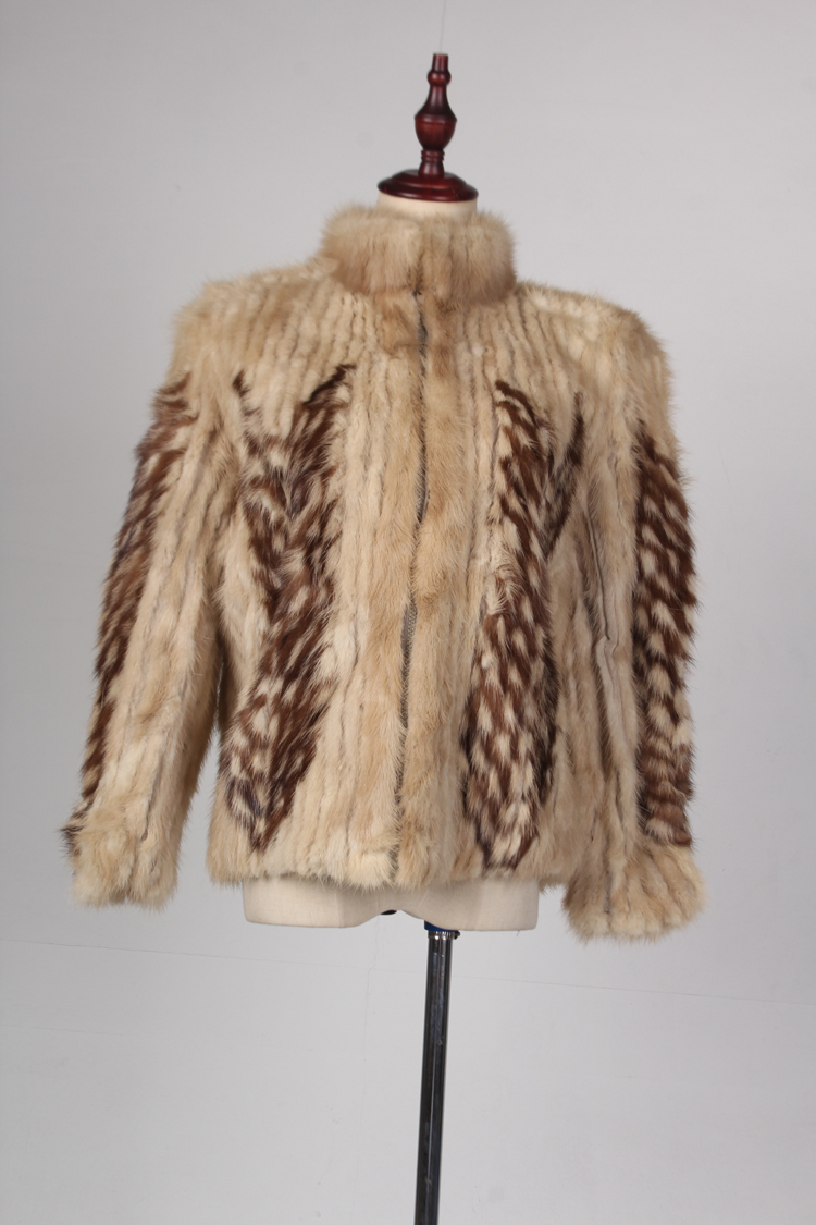 TM202-02538古着vintage冬季保暖真皮草水貂毛外套