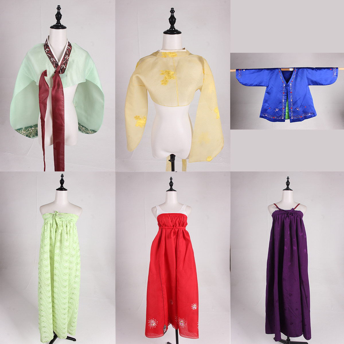 HA15中古韩国刺绣印花古着vintage女装传统民族服饰节日舞台表演