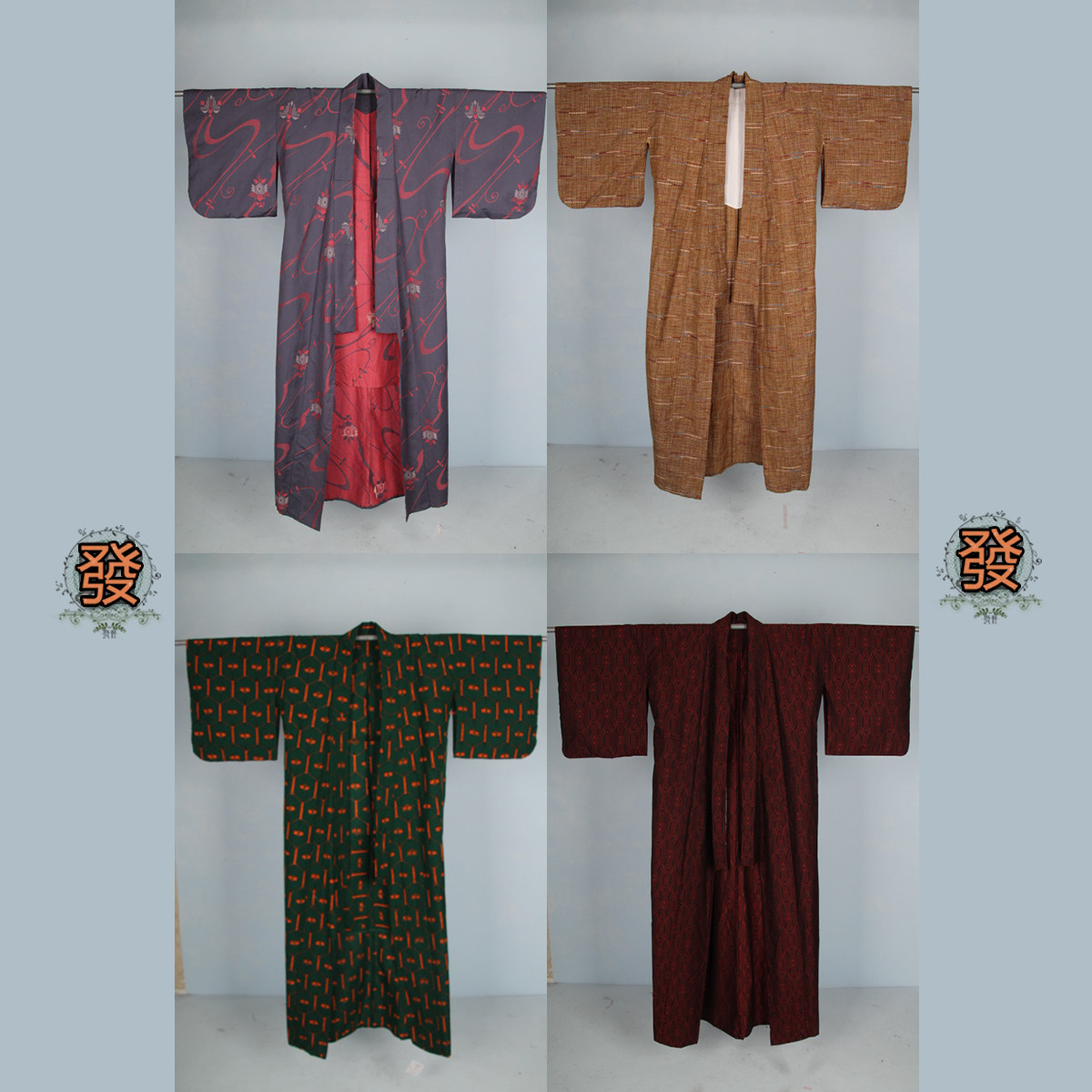 vintage风古着日本印花舞台装