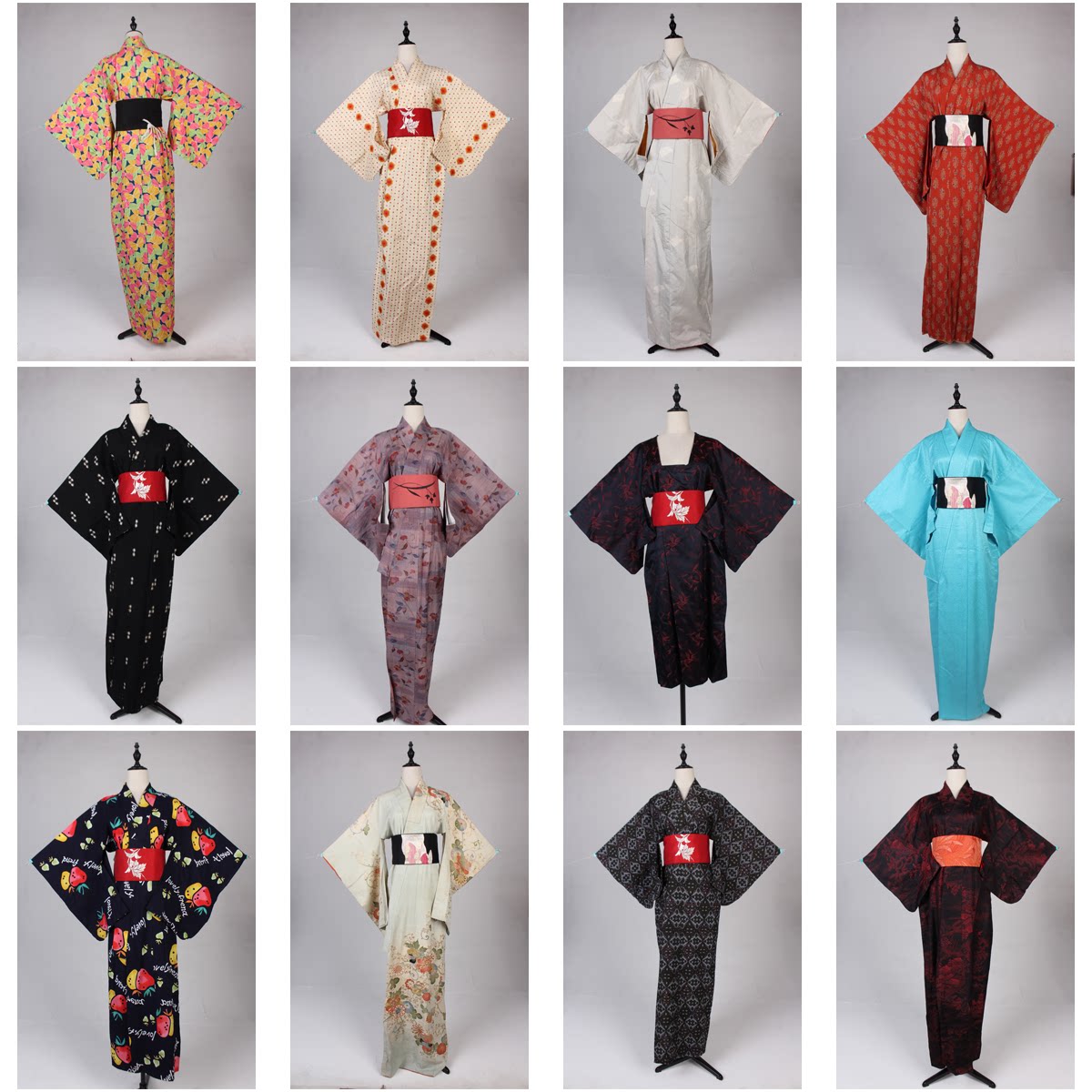 HF51古着vintage日本制传统民族服饰长款和服外套