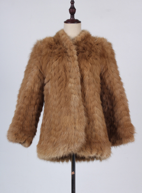 TM266-03501古着vintage冬季保暖真皮草貂毛外套