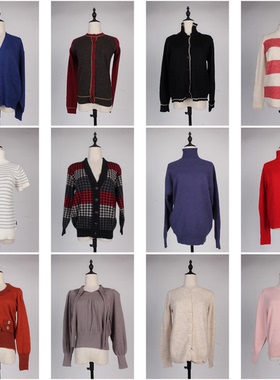 MY42古着vintage日系文艺百搭春秋女装羊毛毛衣