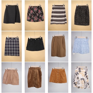 BK598古着vintage日系半身裙