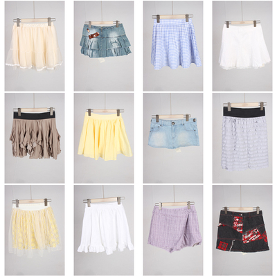 BK819古着vintage日系甜美风年轻款复古短裙半身裙